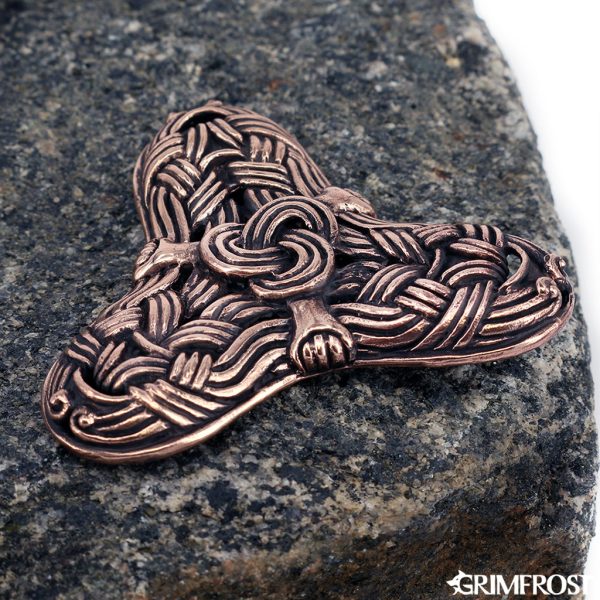Birka Threefoil Brooch, Bronze For Cheap - Image 4