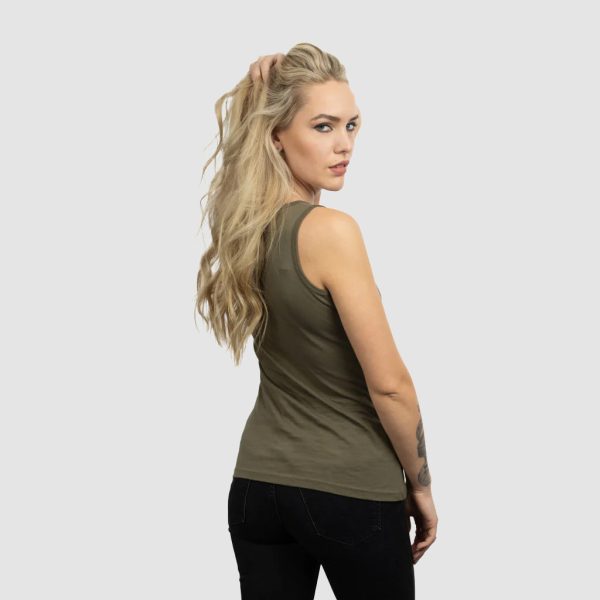 Women s Premium Tank, Grimfrost, Green Supply - Image 2