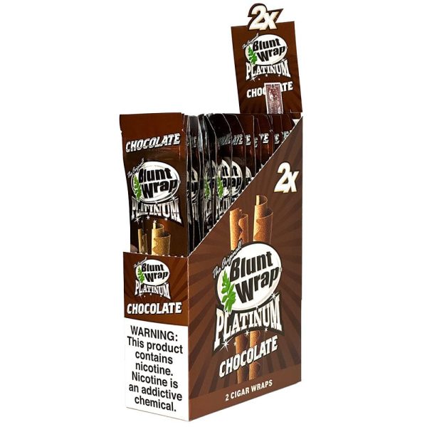 Blunt Wrap Chocolate Double Platinum Wraps on Sale - Image 2