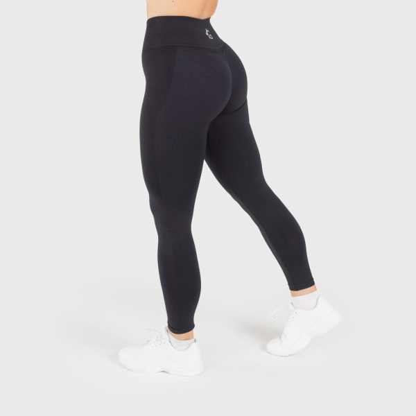 Mesh Stripe Leggings, Black Supply