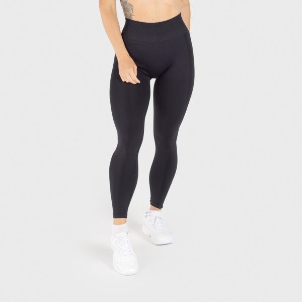 Mesh Stripe Leggings, Black Supply - Image 4